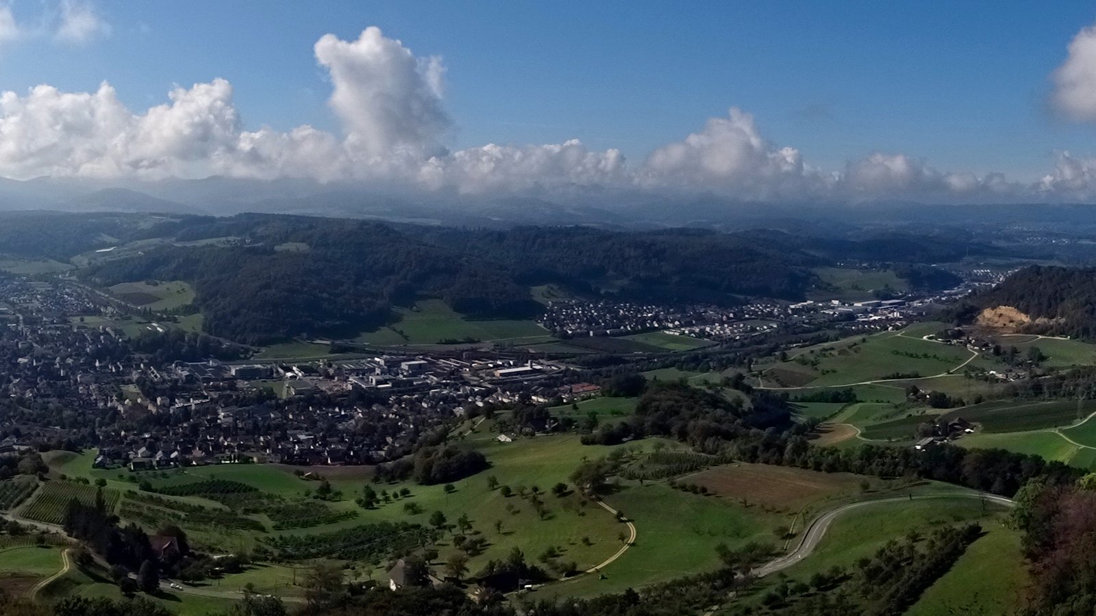 Aussicht von der Sissacherflue über das Baselbiet